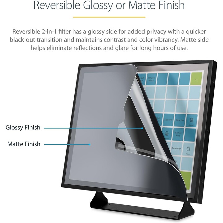 StarTech.com 19-inch 5:4 Computer Monitor Privacy Filter, Anti-Glare Privacy Screen w/51% Blue Light Reduction, Monitor Screen P