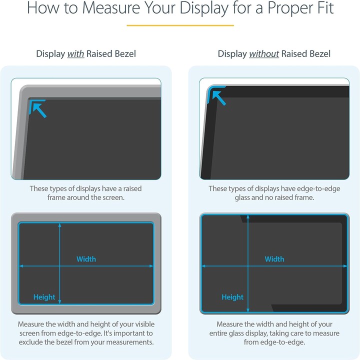 StarTech.com 19-inch 5:4 Computer Monitor Privacy Filter, Anti-Glare Privacy Screen w/51% Blue Light Reduction, Monitor Screen P