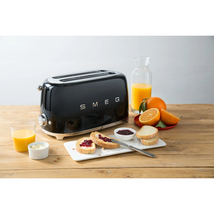 Smeg Tostadora 4x2 50´style Negro