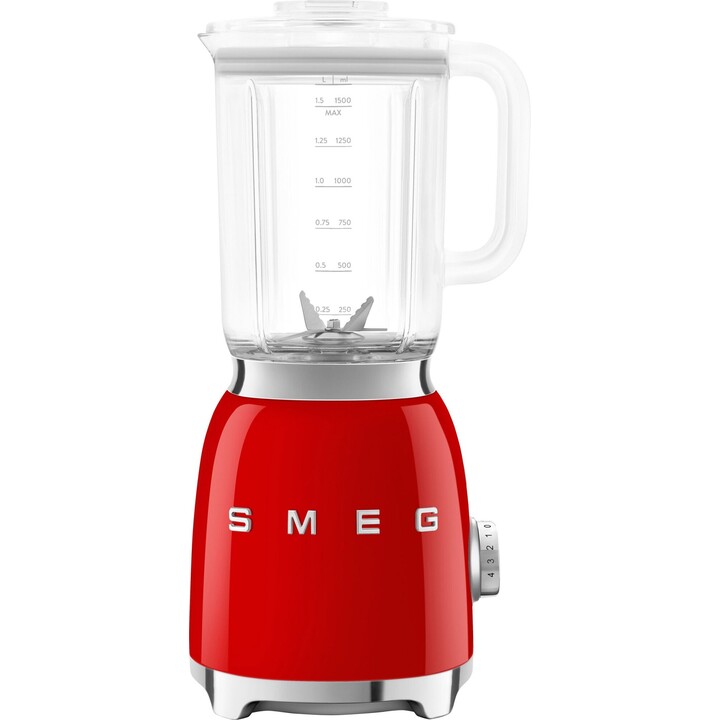 Smeg Mélangeur en verre rouge