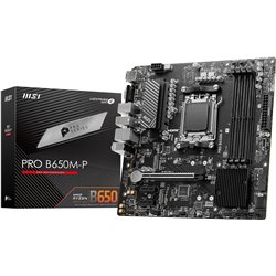 Motherboard Msi Pro B650m-p amd am5 b650 4ddr5 192gb vga+hdmi+dp 4sata3+2m.2 2.5gbe 7usb3.2 matx