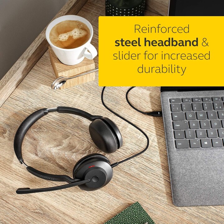 Jabra Evolve2 30 MS Stereo Headset On-Ear (USB-A, wired)