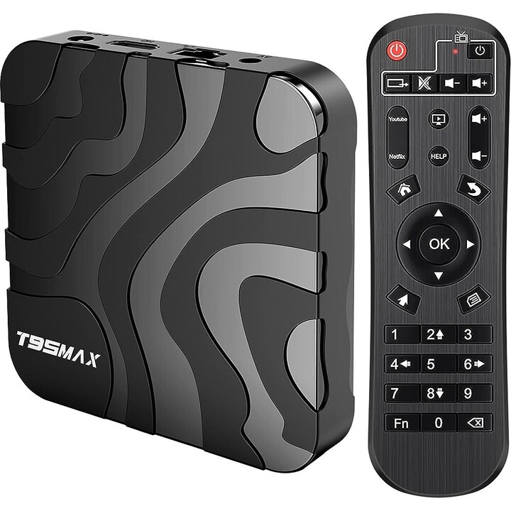 T95 Max H618 4GB/64 GB Dual-WLAN Bluetooth Android 12 – Android TV