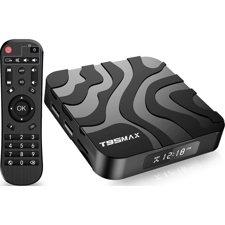 T95 Max H618 4GB/64 GB Dual Wifi Bluetooth Android 12 - TV Android