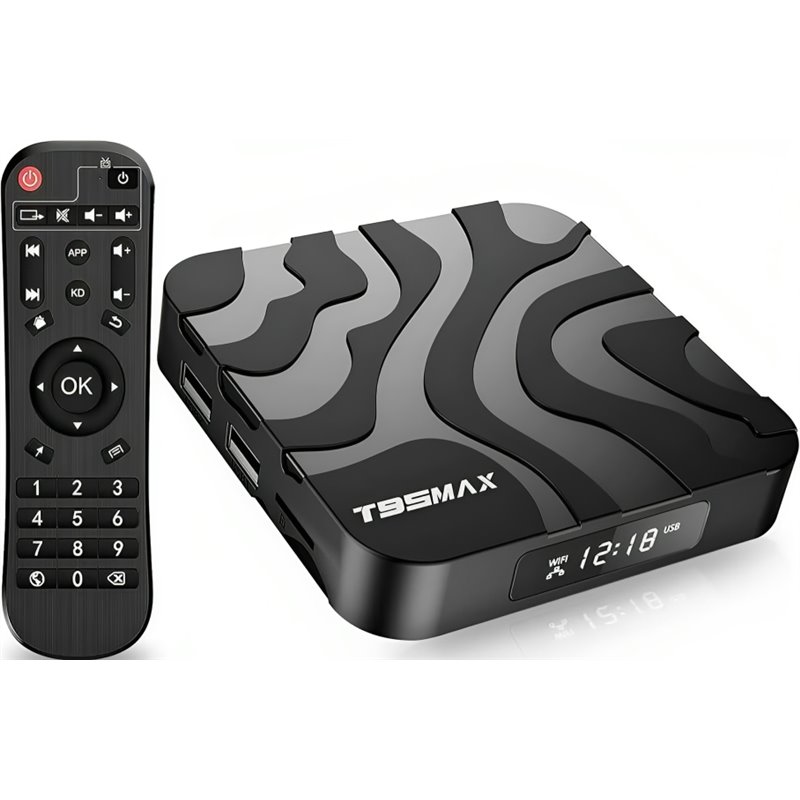 T95 Max H618 1 GB/8 GB Dual-WLAN Bluetooth Android 12 – Android TV