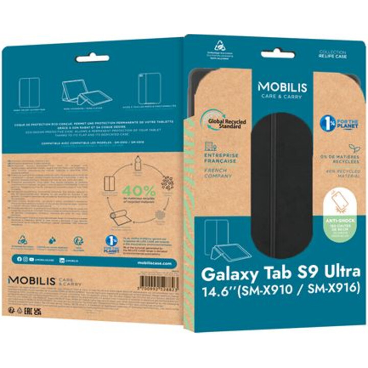 Mobilis Re.Life Case per Samsung Galaxy Tab S9 Ultra 14,6" Nero