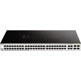 D-Link DGS-1210-52 Intelligenter verwalteter Switch mit 52 Gigabit-Ports, 48 GE + 4 SFP-Combo-Ports