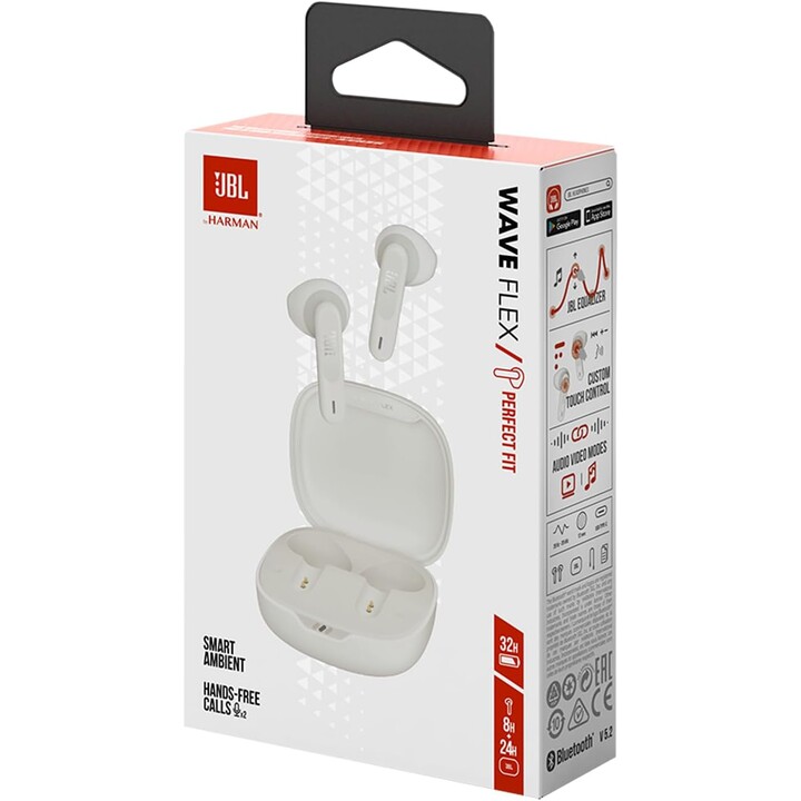 JBL Wave Flex White - Bluetooth Headset