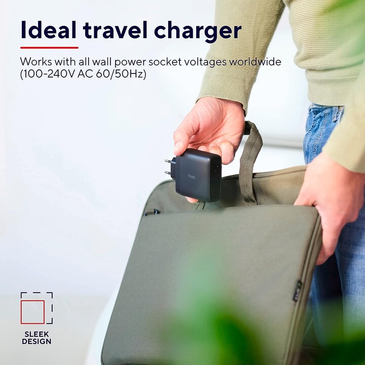 Trust Maxo 1xUSB carregador de parede USB-C 100W preto