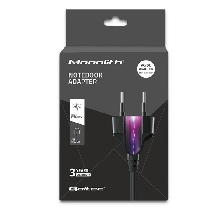 Qoltec 51027 Ladegerät | 65W | 5-20,3V | 2-3,25A | USB Typ C | PD