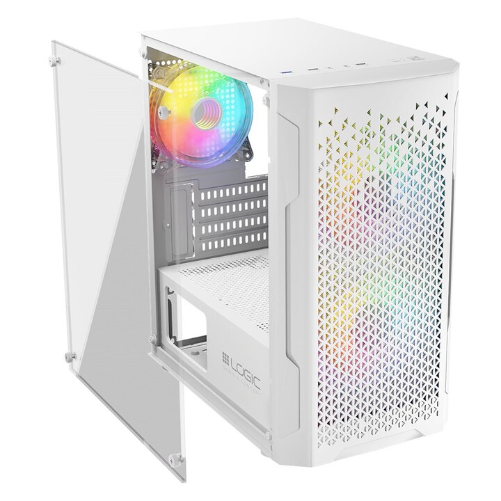 LOGIC ARAMIS ARGB Mini USB 3.0 Case White