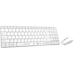 Teclado RF sem fio Esperanza EK122W QWERTY branco