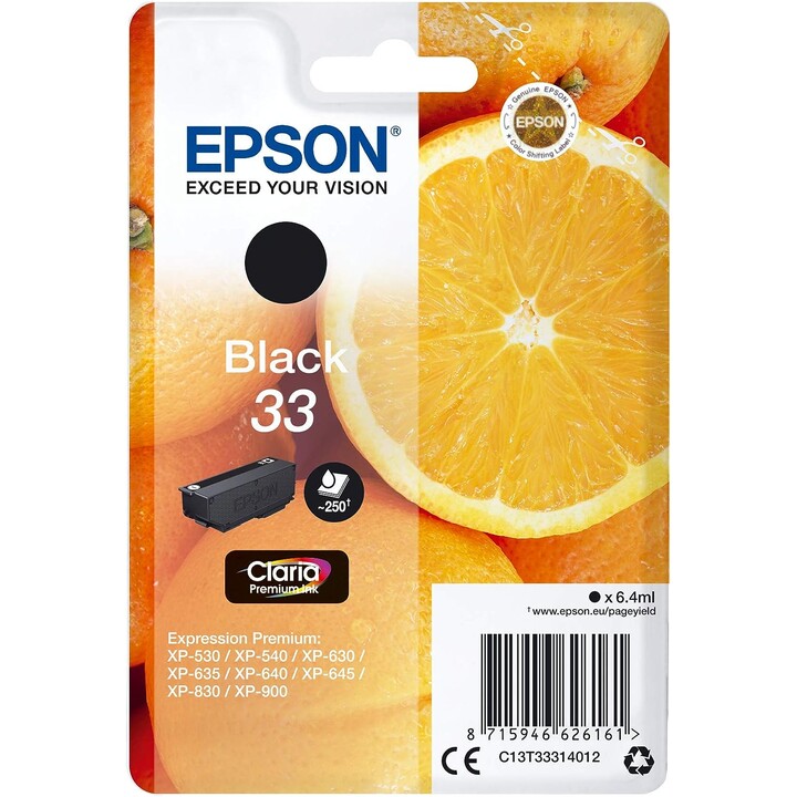 Schwarz E 33 Epson PATRONE