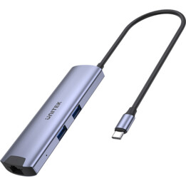 Unitek Active Hub Usb-C 5Gbps, Hdmi Rj-45 Pd 100W