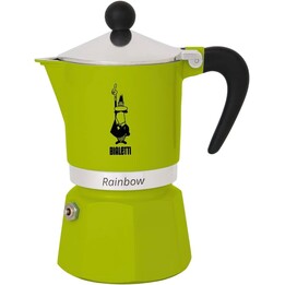 Bialetti Rainbow Italian Coffee Maker Black Green