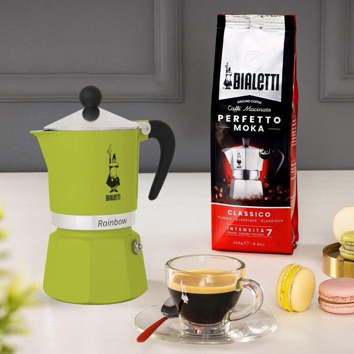 Bialetti Rainbow Cafetera italiana Negro Verde