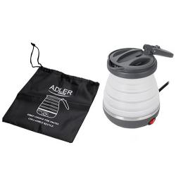 Adler AD 1279 tetera eléctrica 0,6 L 750 W Negro, Blanco