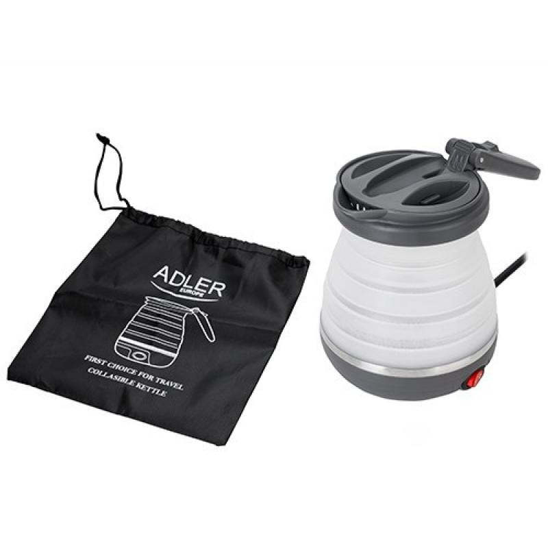 Adler AD 1279 tetera eléctrica 0,6 L 750 W Negro, Blanco