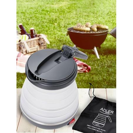 Adler AD 1279 tetera eléctrica 0,6 L 750 W Negro, Blanco