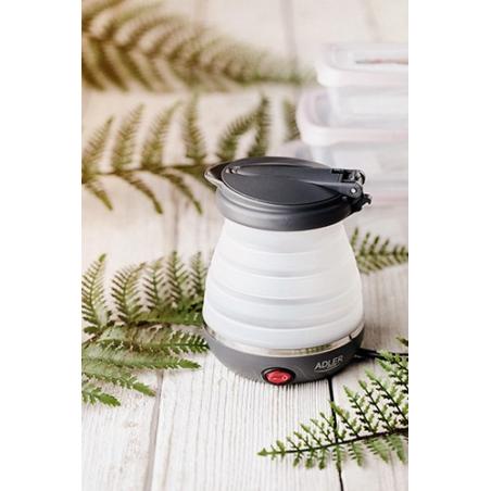 Adler AD 1279 tetera eléctrica 0,6 L 750 W Negro, Blanco