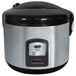 Adler AD 6406 cuiseur à riz Noir, Acier inoxydable 1000 W