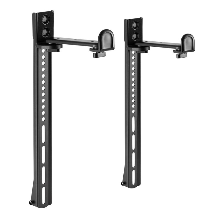 Maclean MC-914 Universal Soundbar Mount Suporte de alto-falante para montagem sob TV até 15 kg com economia de espaço VESA