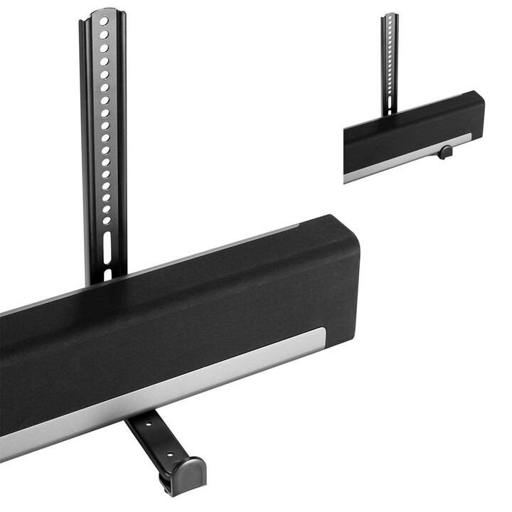 Supporto per altoparlante universale per soundbar Maclean MC-914 Montaggio sotto la TV fino a 15 kg Risparmio di spazio VESA
