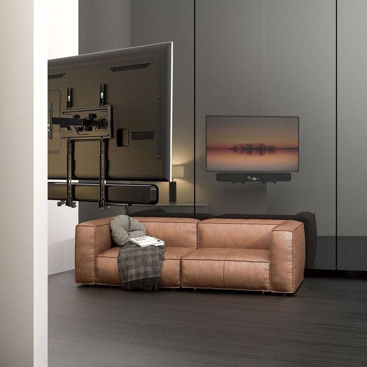 Supporto per altoparlante universale per soundbar Maclean MC-914 Montaggio sotto la TV fino a 15 kg Risparmio di spazio VESA