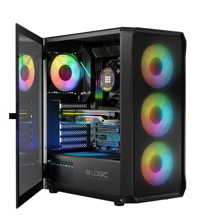 Scatola logica PORTOS ARGB MINIDI USB 3.0 nera