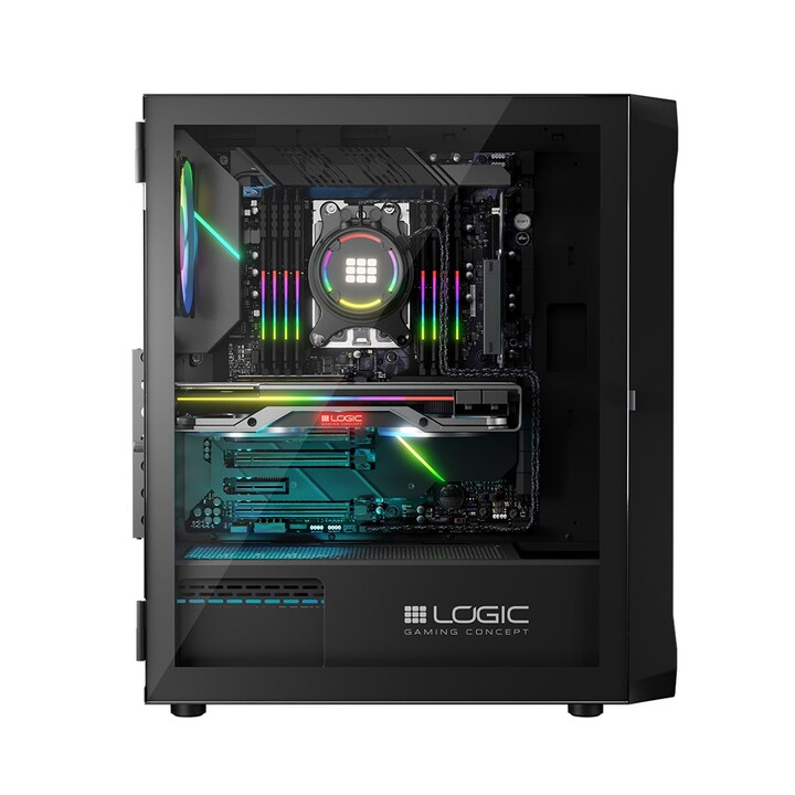 Scatola logica PORTOS ARGB MINIDI USB 3.0 nera