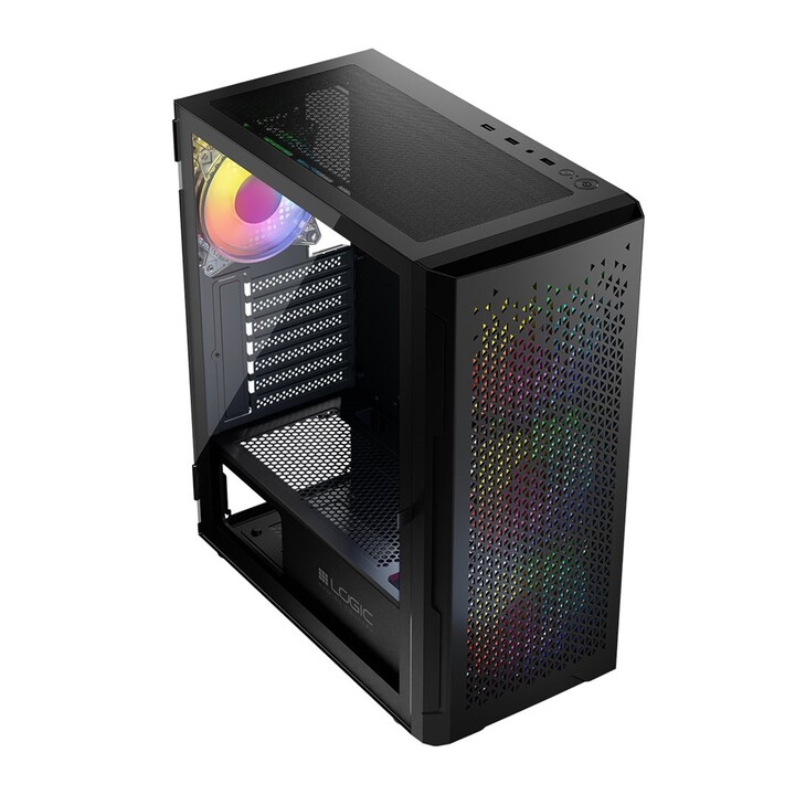Custodia Logic ARAMIS ARGB MINIDI USB 3.0 nera