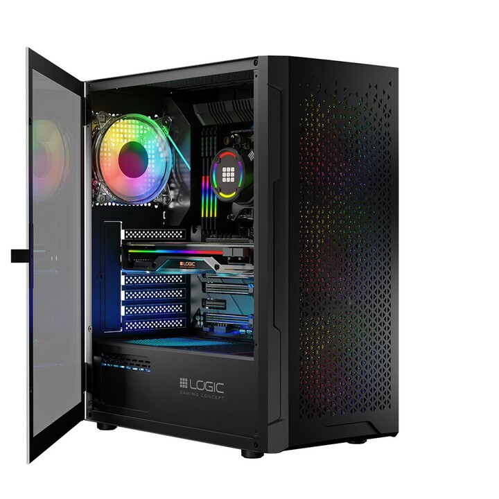 Custodia Logic ARAMIS ARGB MINIDI USB 3.0 nera
