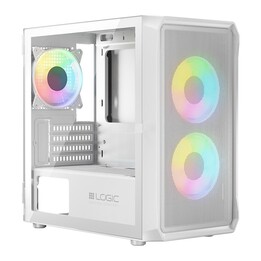 Estojo Logic PORTOS ARGB MINI USB 3.0 Branco