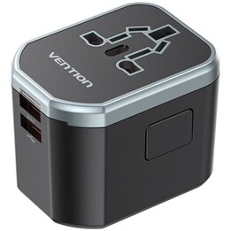 Caricatore da muro Vention FJCB0/ 1xUSB Type-C/ 2xUSB/ 20W