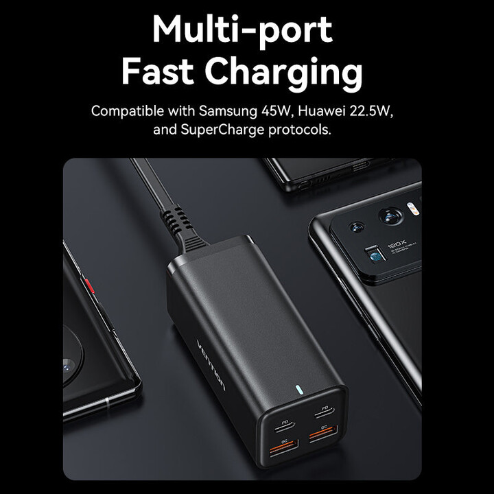 Chargeur mural Vention FBSWG-EU/ 2xUSB Type-C/ 2xUSB/ 100W