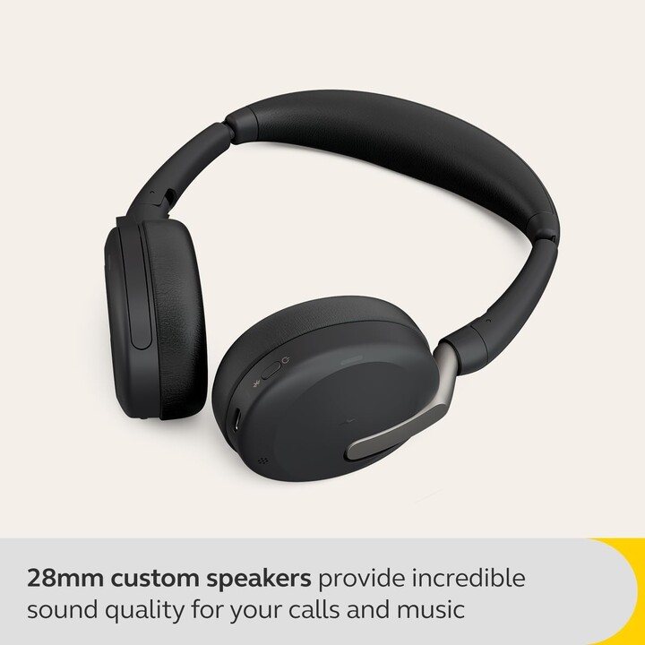 Jabra Evolve2 65 Flex MS Auriculares estéreo supraaurales (Bluetooth, inalámbrico, USB-C)