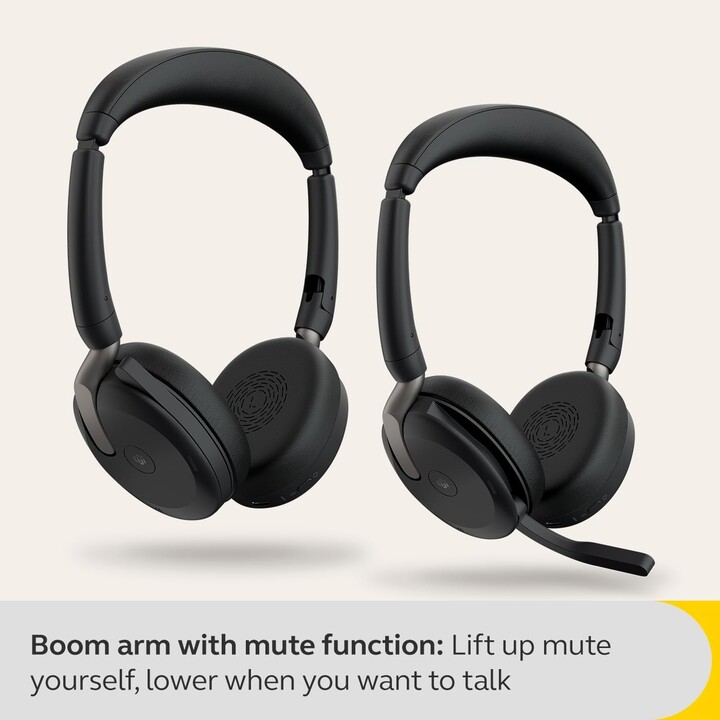 Jabra Evolve2 65 Flex MS Cuffie stereo on-ear (Bluetooth, wireless, USB-C)