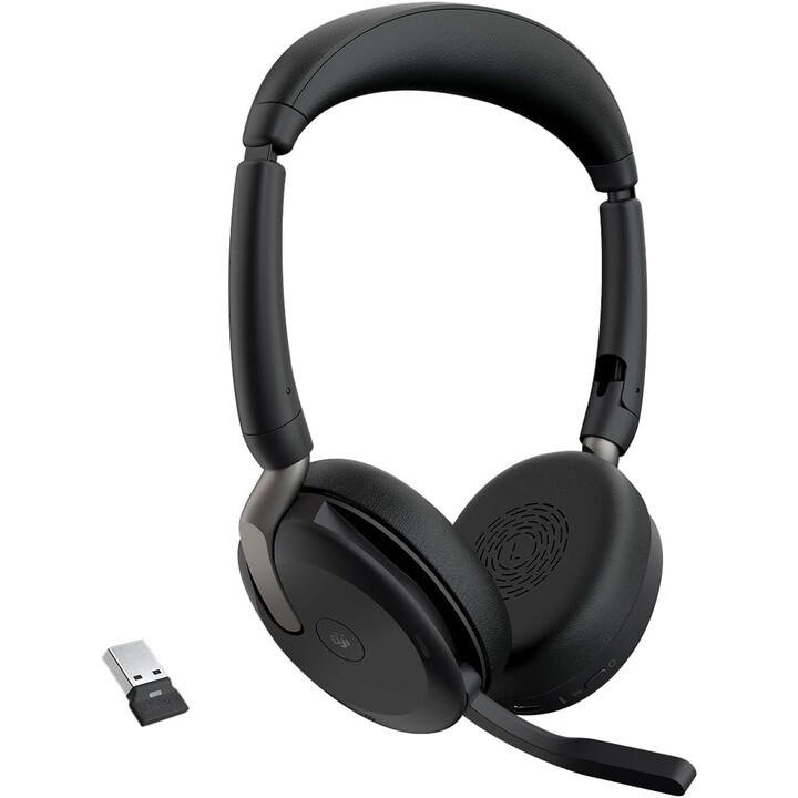 Jabra Evolve2 65 Flex MS Stereo Headset On-Ear (Bluetooth, wireless, USB-A)