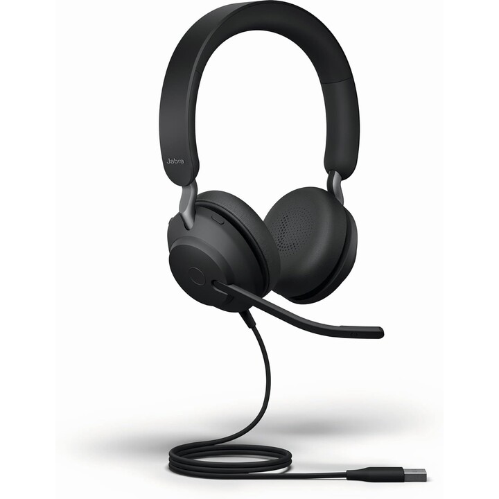 Cuffie stereo on-ear Jabra Evolve2 40 SE UC (USB-A, cablate)