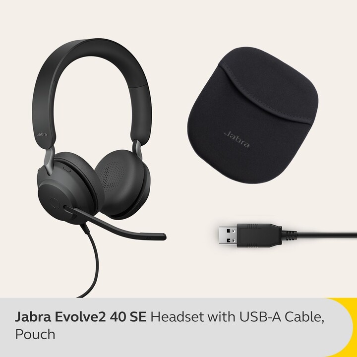 Jabra Evolve2 40 SE MS Cuffie stereo on-ear (USB-A, cablate)