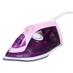 Philips 3000 series DST3020/30 plancha Plancha a vapor Suela de cerámica 2200 W Rosa, Púrpura