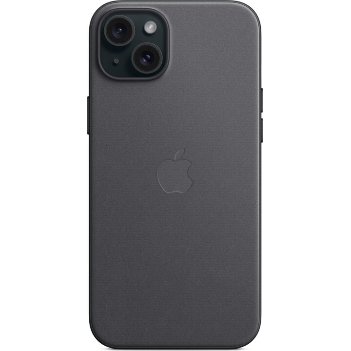 Feingewebte Hülle mit Magsafefüriphone 15 plus Schwarz