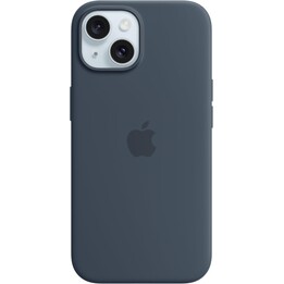 Apple iPhone 15 Funda de silicona con MagSafe Azul tormenta