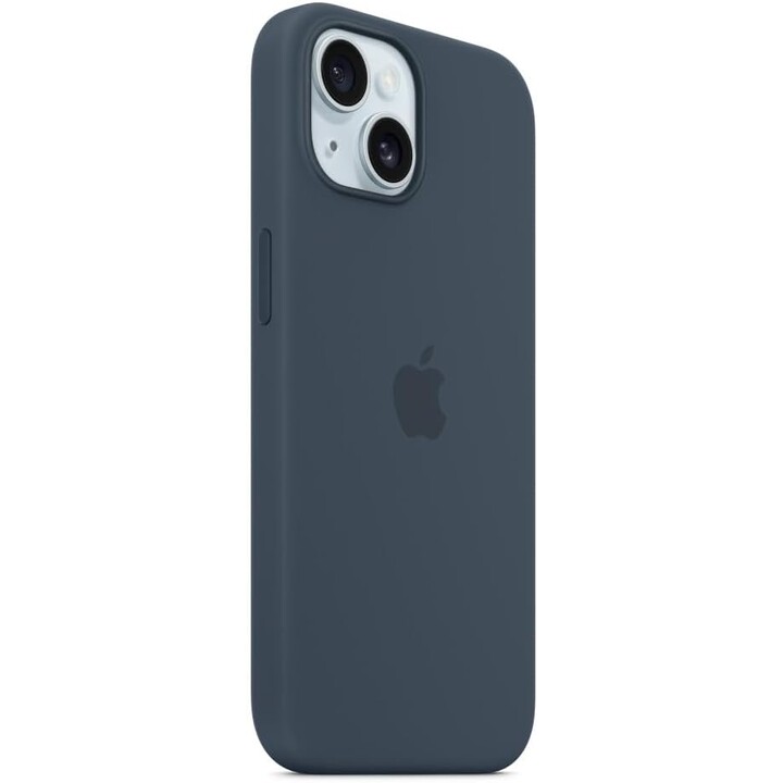 Apple iPhone 15 Silicone Case with MagSafe Storm Blue