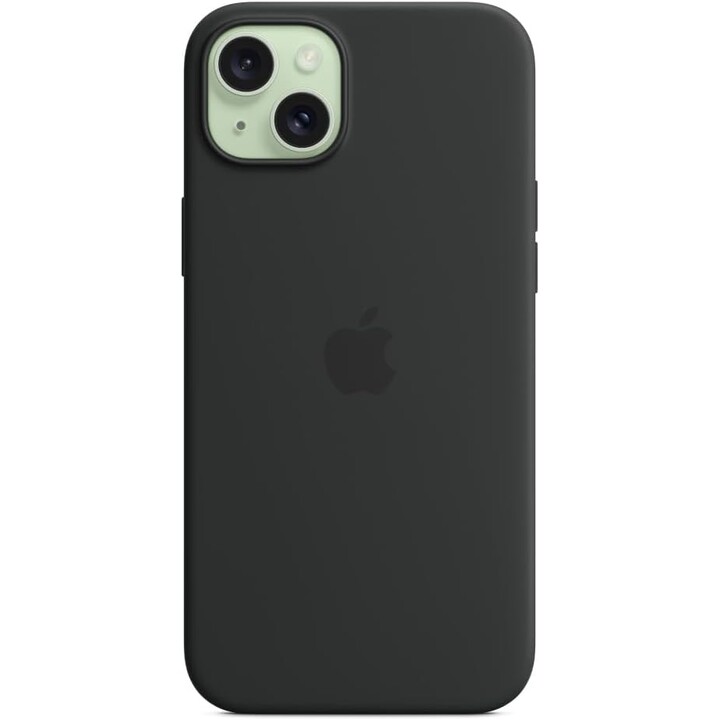 Apple iPhone 15 Plus Silicone Case with MagSafe Black