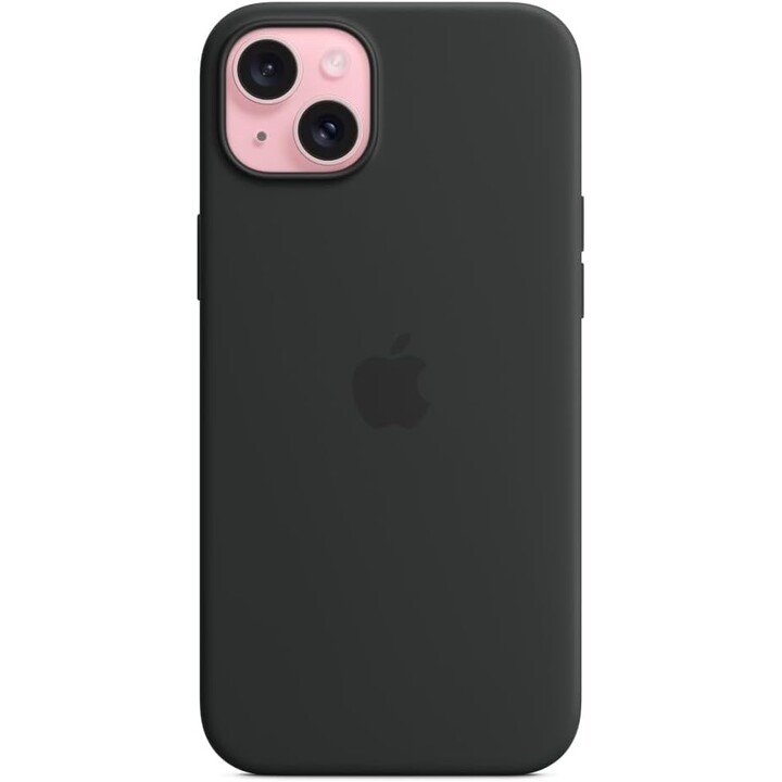Apple iPhone 15 Plus Custodia in silicone con MagSafe Nero