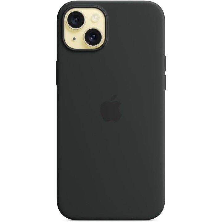 Apple iPhone 15 Plus Silicone Case with MagSafe Black