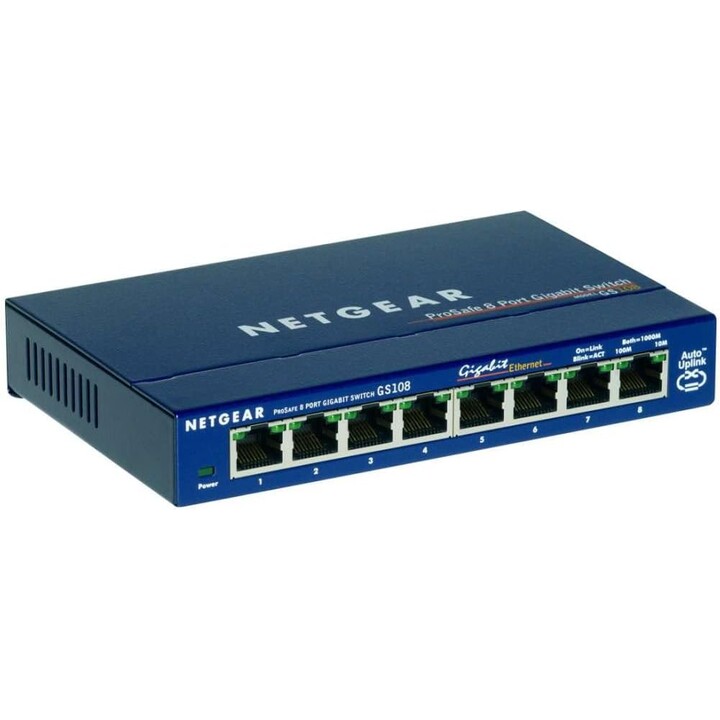 Netgear Switch Pro Safe 10/100/1000 GS108GE Black
