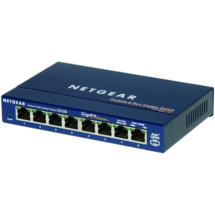 Netgear Switch Pro Safe 10/100/1000 GS108GE Black