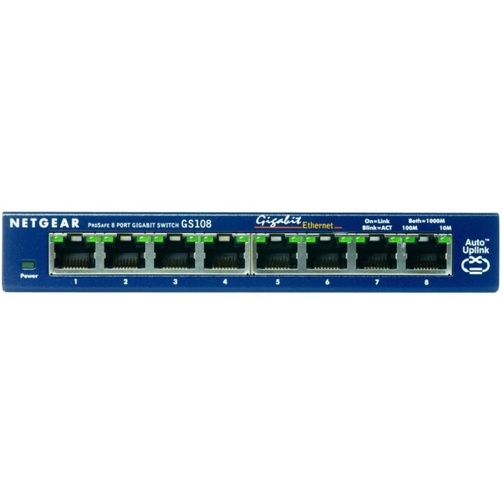Netgear Switch Pro Safe 10/100/1000 GS108GE Black